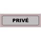 Adhesive PVC sign - Viso