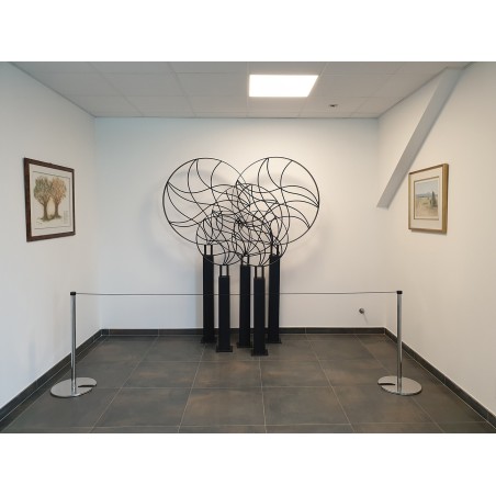 Poteau d'exposition pour corde élastique - Viso