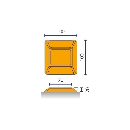 Wegreflector reflectief - Viso