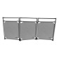Barrière d'intervention INOX - 3 panneaux - Viso