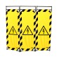 Inox Werfbarrière met - 3 barrières - Viso