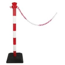 Poteau de balisage en kit avec chaine - Viso