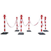 Poteau de balisage en kit avec chaine - Viso
