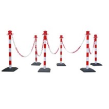 Poteau de balisage en kit avec chaine - Viso