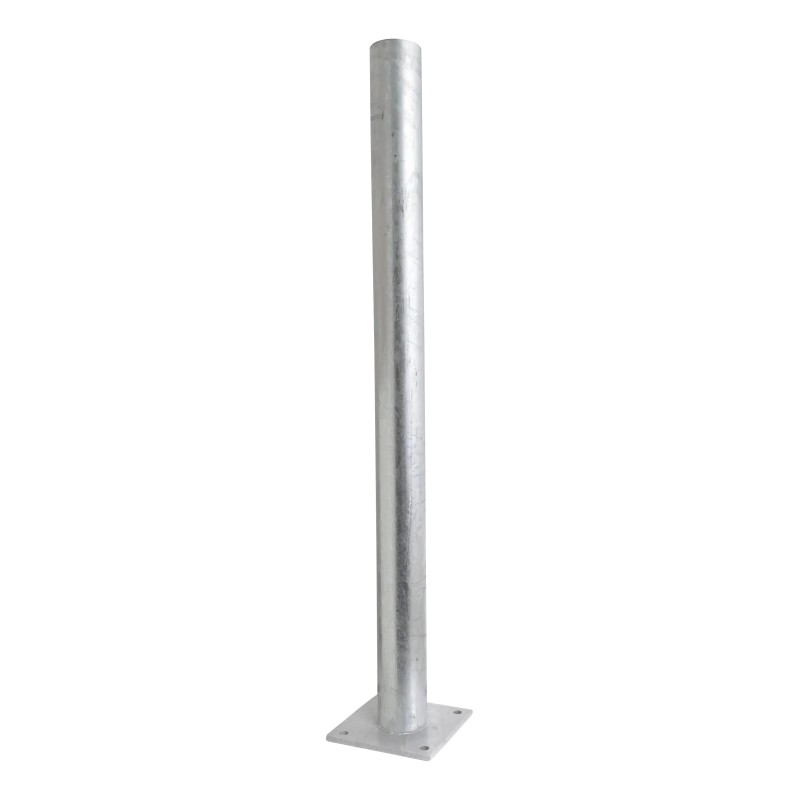 Steel safety bollard with rounded edges - Viso