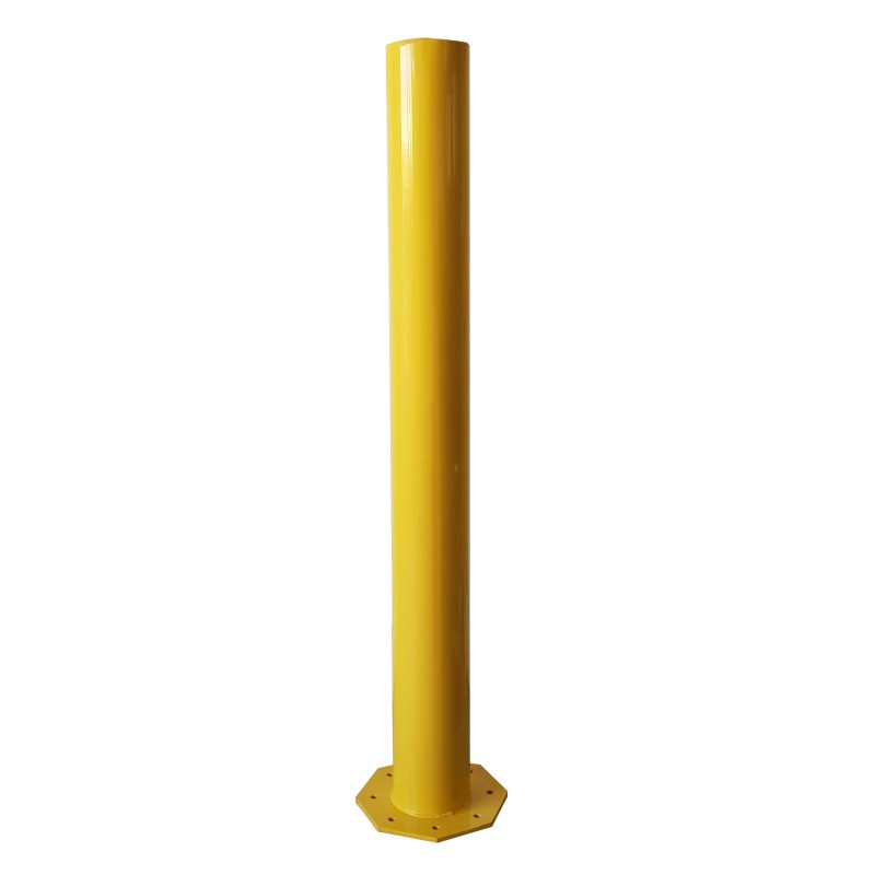 Steel safety bollard with rounded edges  - Viso