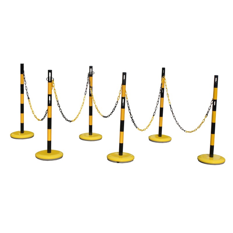 Steel bollard kit with chain - Viso