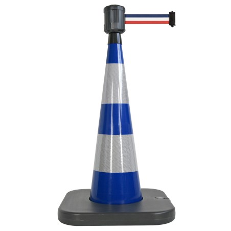 Traffic cone with retractable belt - Viso