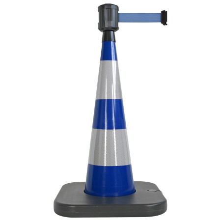 Traffic cone with retractable belt - Viso
