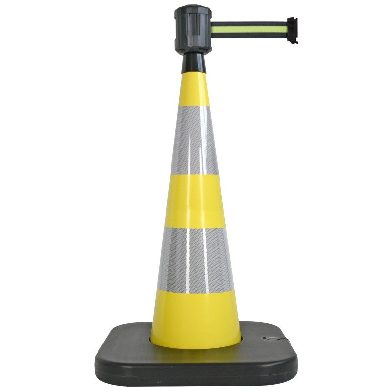Traffic cone with retractable belt - Viso