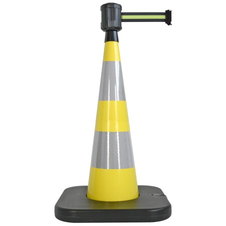 Traffic cone with retractable belt - Viso