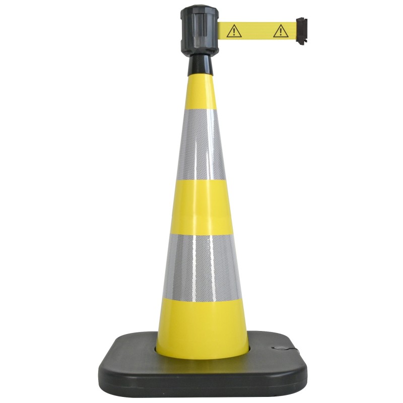 Traffic cone with retractable belt - Viso