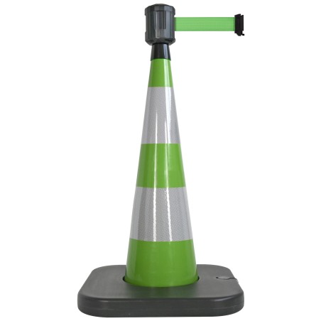 Traffic cone with retractable belt - Viso
