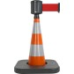 Traffic cone with retractable belt - Viso