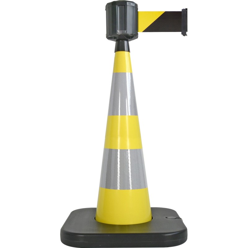 Traffic cone with retractable belt - Viso