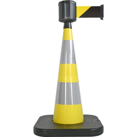 Traffic cone with retractable belt - Viso