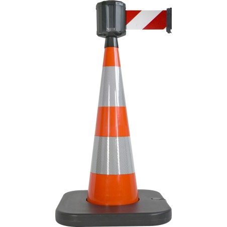 Traffic cone with retractable belt - Viso