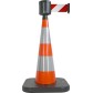Traffic cone with retractable belt - Viso